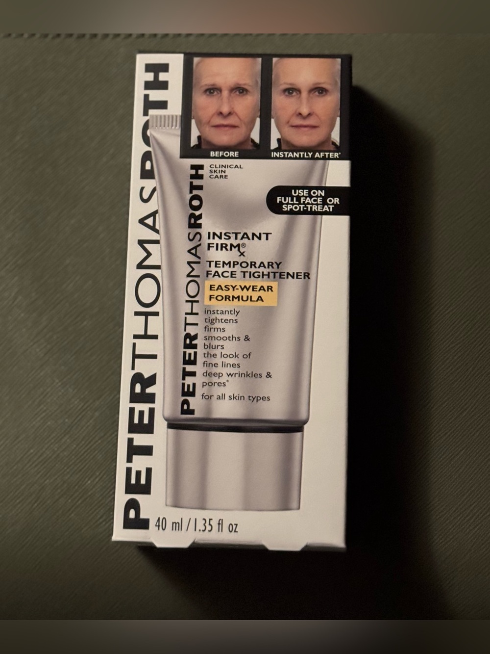 Peter Thomas Roth Instant Firm X Temporary Face Tightener Full Size 40 mL NIB